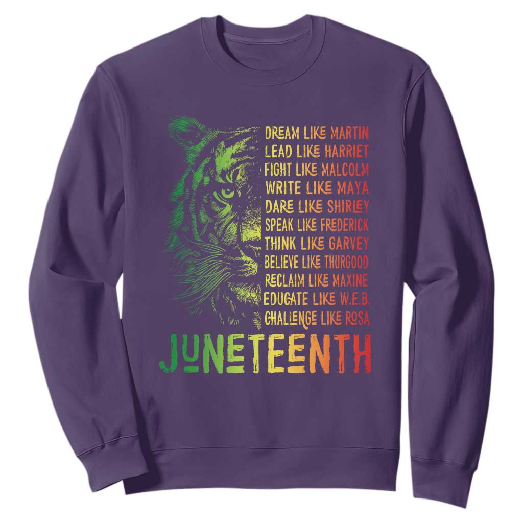 Juneteenth Sweatshirt Dream Like Leaders TS01