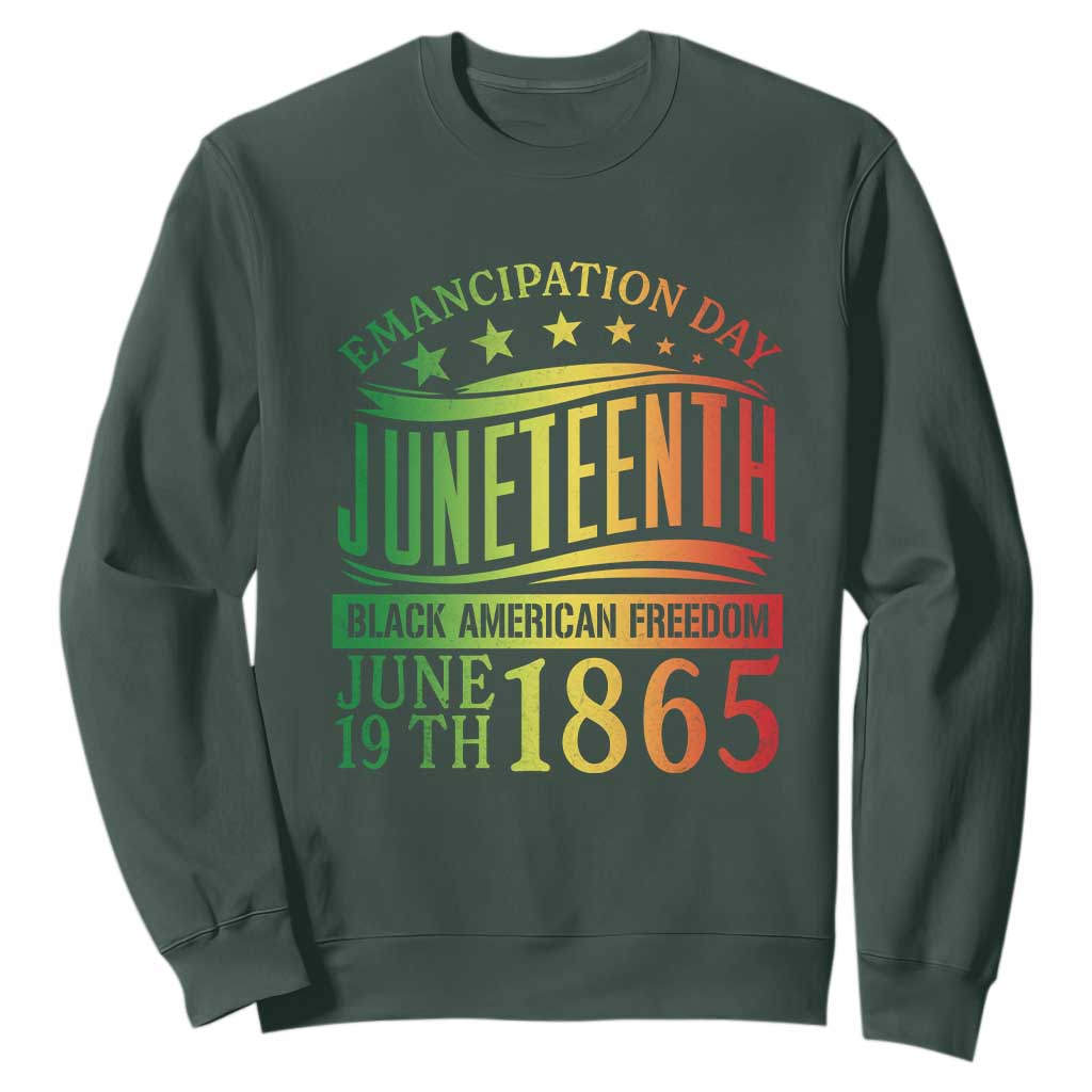 Emancipation Day Juneteenth Sweatshirt Celebrating Black Americna Freedom Since 1865 TS01