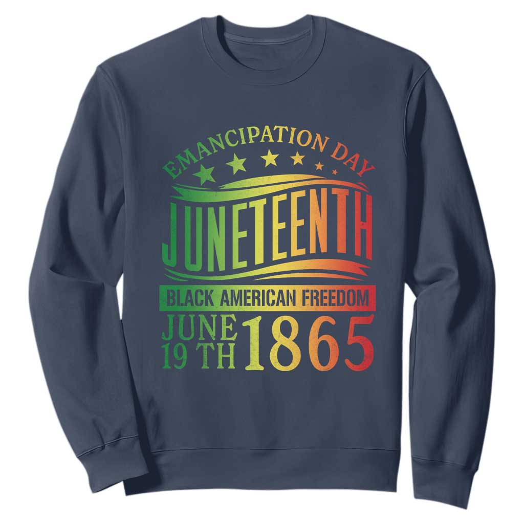 Emancipation Day Juneteenth Sweatshirt Celebrating Black Americna Freedom Since 1865 TS01