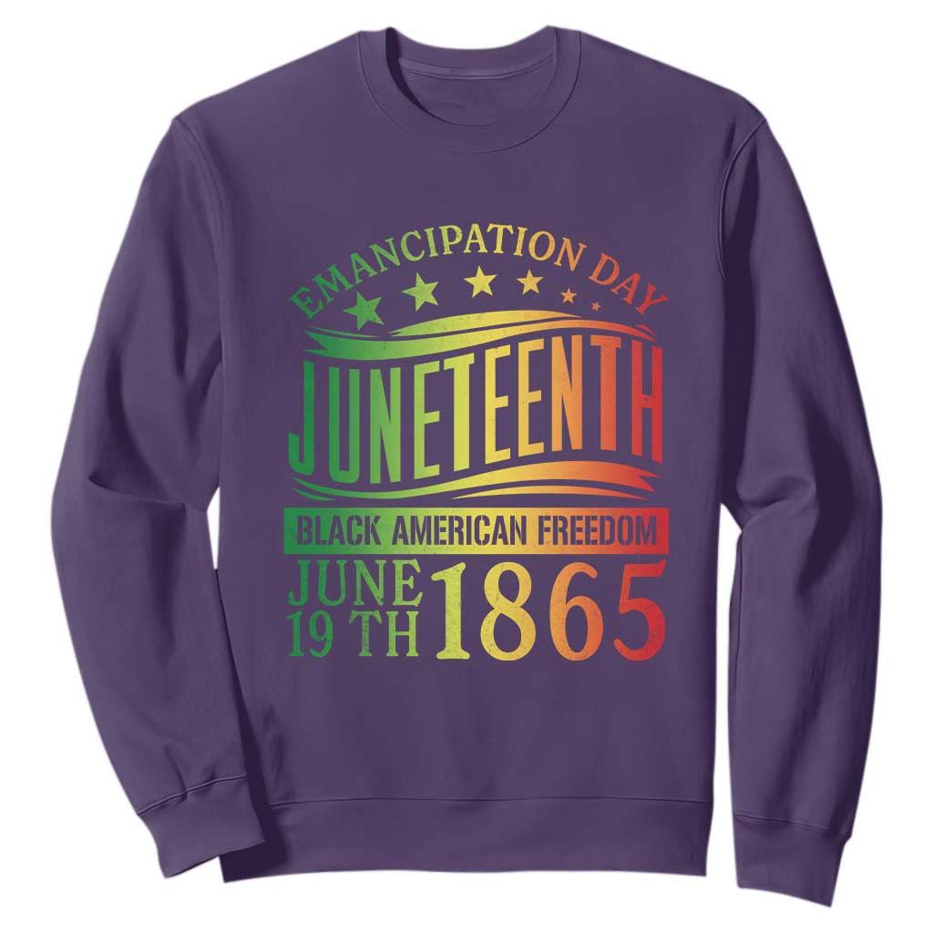 Emancipation Day Juneteenth Sweatshirt Celebrating Black Americna Freedom Since 1865 TS01