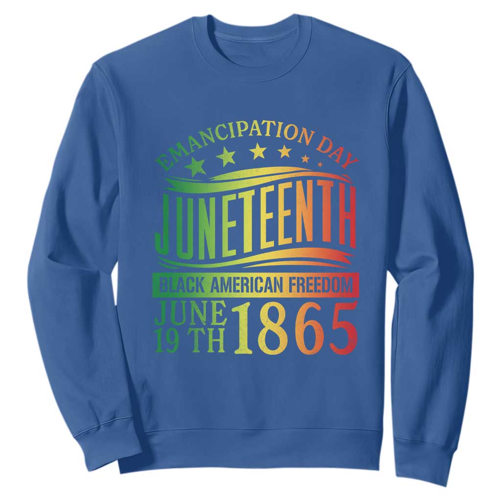 Emancipation Day Juneteenth Sweatshirt Celebrating Black Americna Freedom Since 1865 TS01