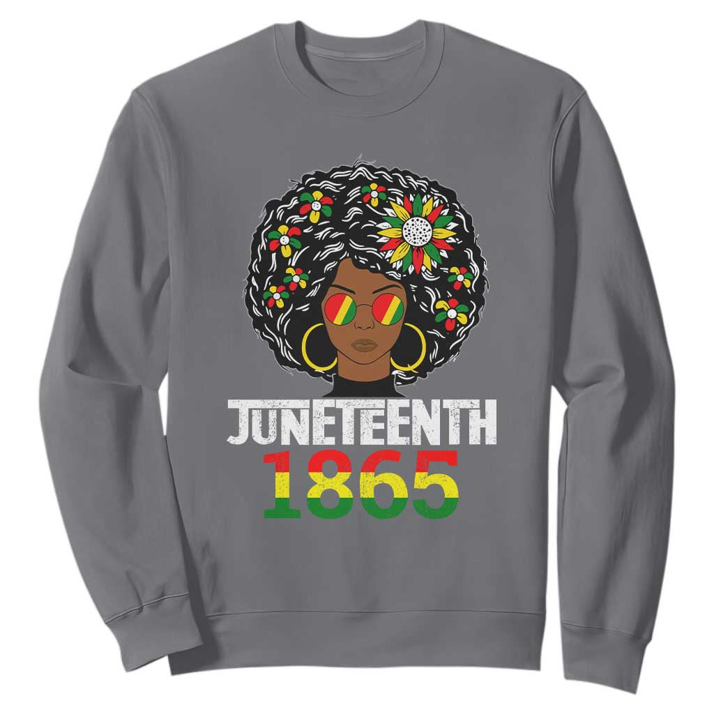 Afro Black Queen Juneteenth 1865 Sweatshirt TS01