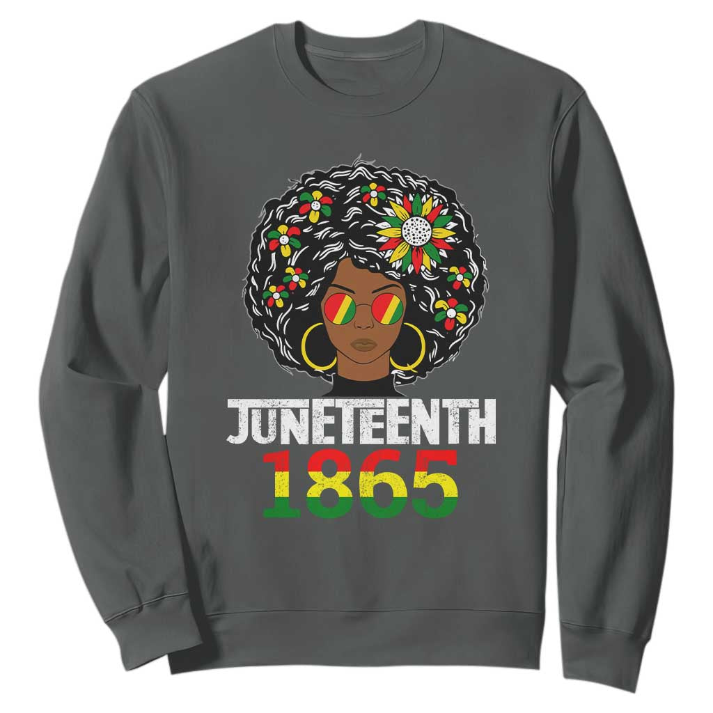 Afro Black Queen Juneteenth 1865 Sweatshirt TS01