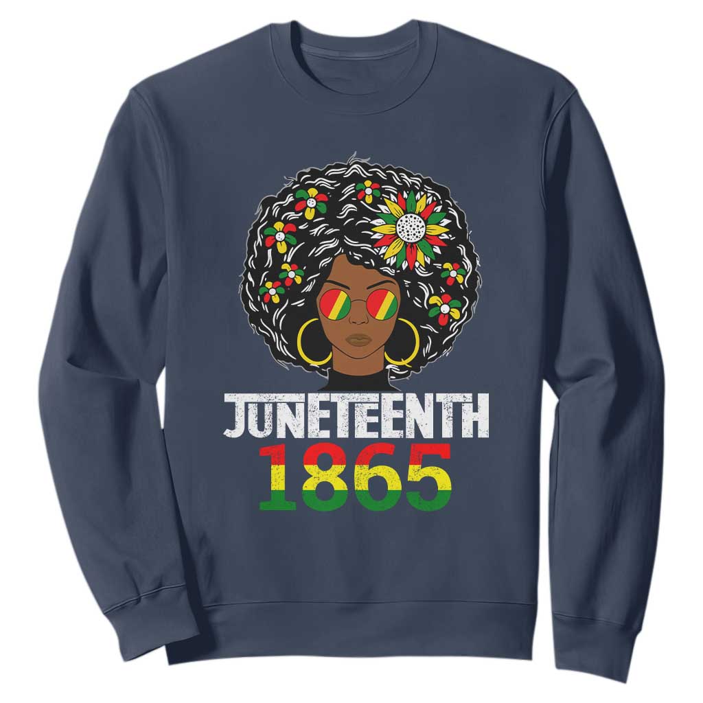 Afro Black Queen Juneteenth 1865 Sweatshirt TS01