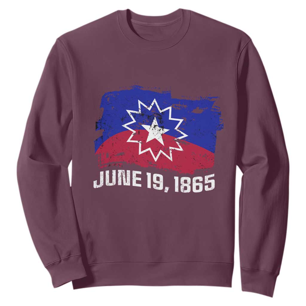 Juneteenth Flag 1865 Sweatshirt Black Freedom Black History TS01
