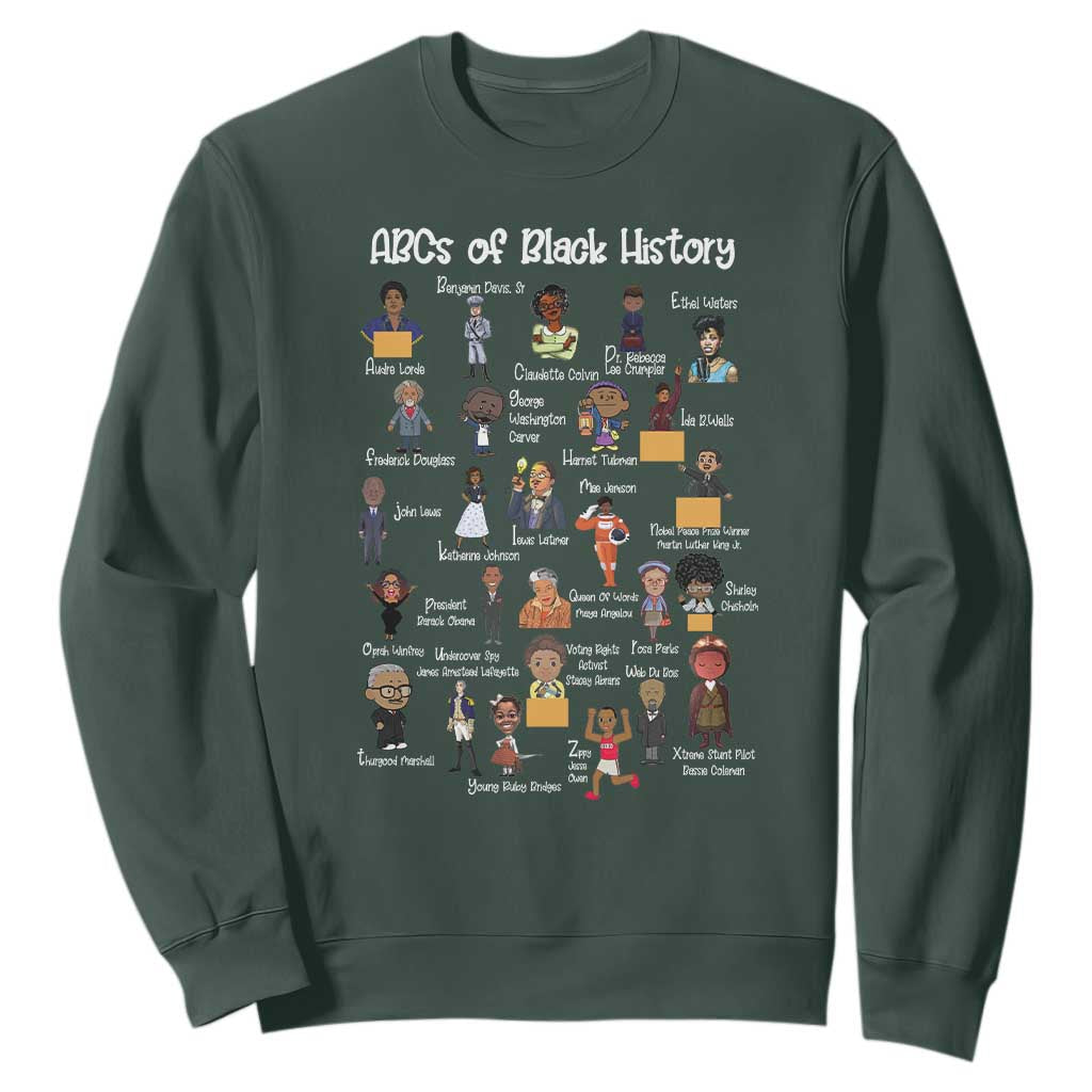 ABCs of Black History Pride Sweatshirt Juneteenth Black Freedom TS01