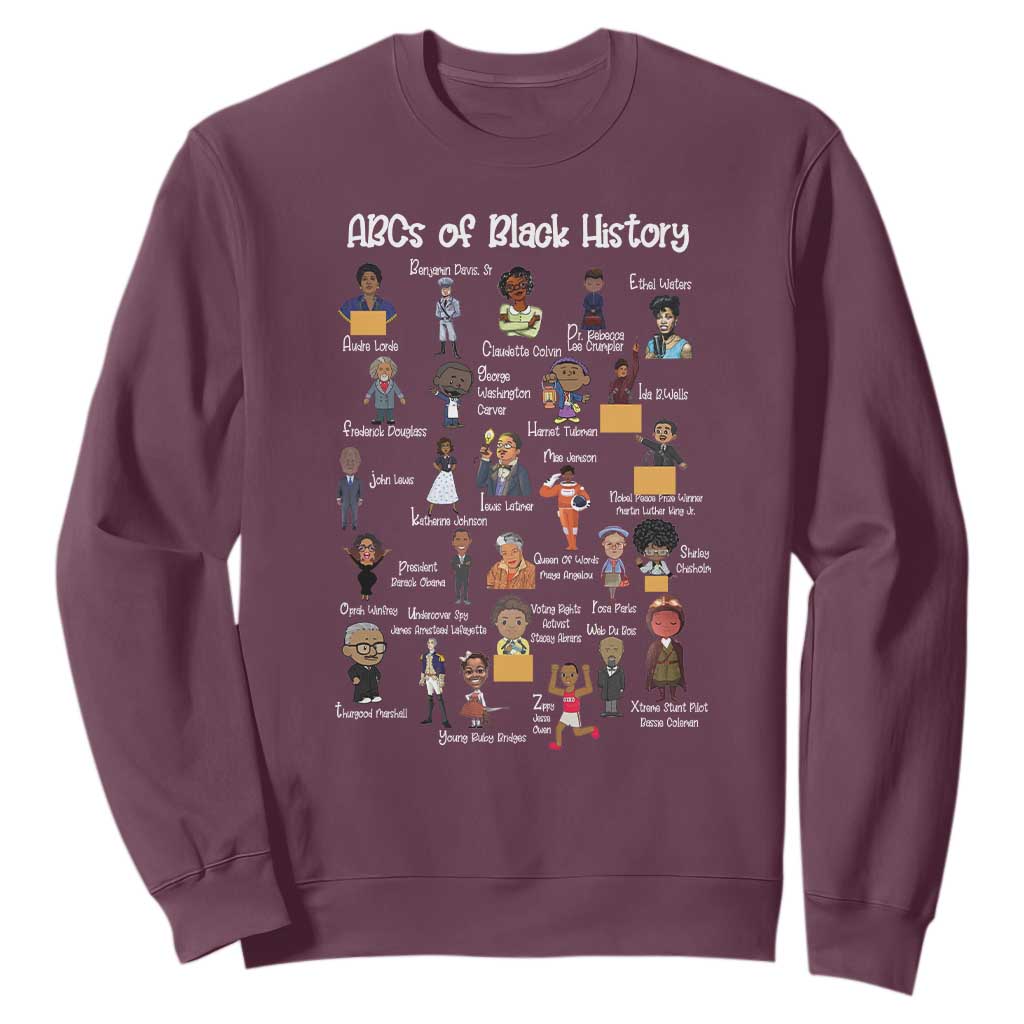 ABCs of Black History Pride Sweatshirt Juneteenth Black Freedom TS01