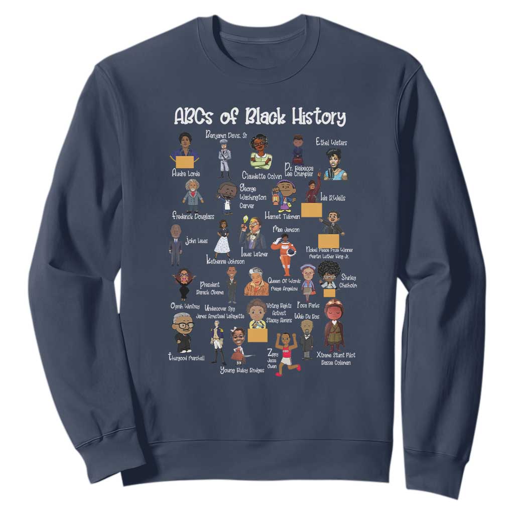 ABCs of Black History Pride Sweatshirt Juneteenth Black Freedom TS01