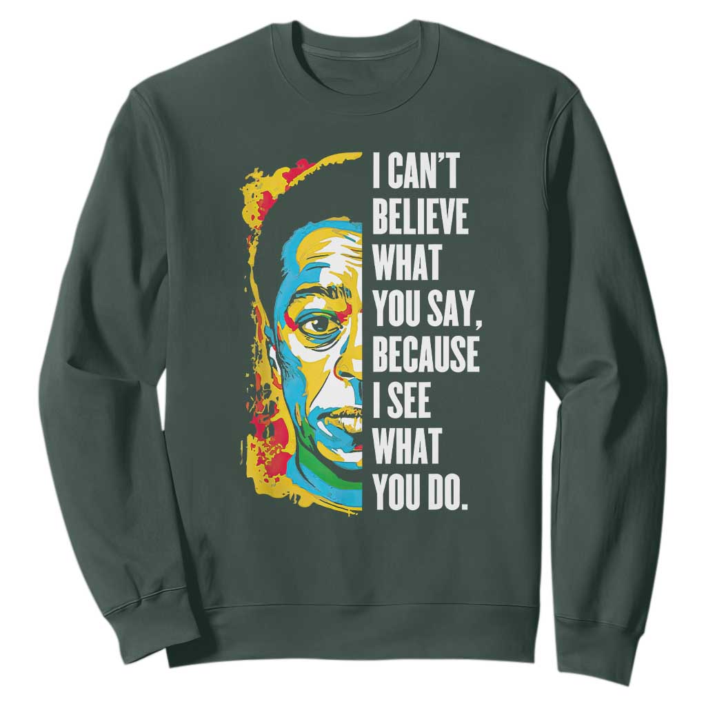 James Baldwin Graffiti Art Sweatshirt Juneteenth Black History Month TS01