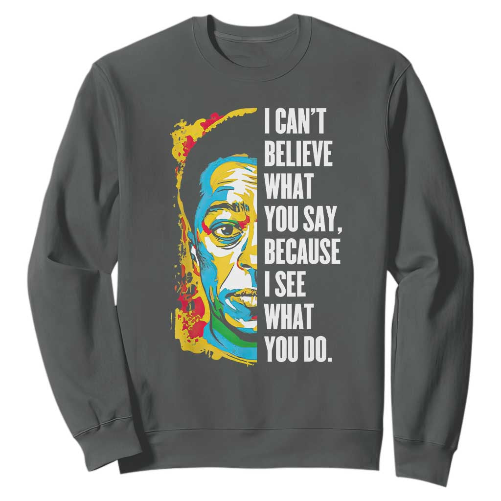 James Baldwin Graffiti Art Sweatshirt Juneteenth Black History Month TS01