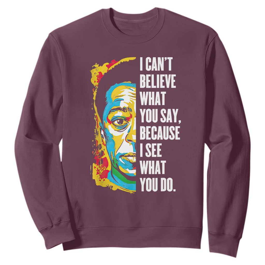 James Baldwin Graffiti Art Sweatshirt Juneteenth Black History Month TS01