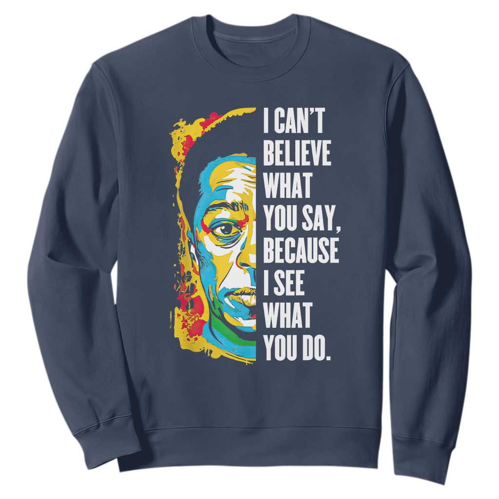 James Baldwin Graffiti Art Sweatshirt Juneteenth Black History Month TS01