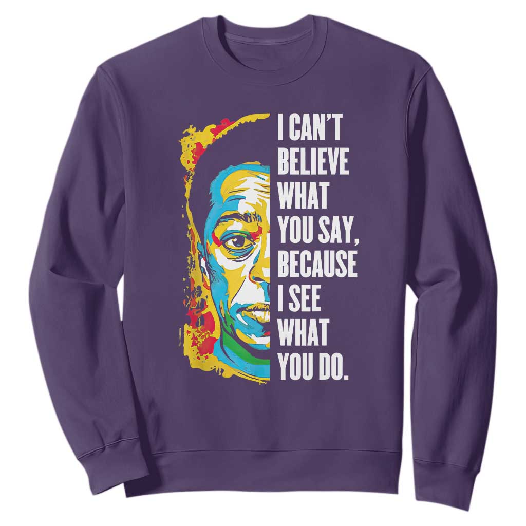 James Baldwin Graffiti Art Sweatshirt Juneteenth Black History Month TS01