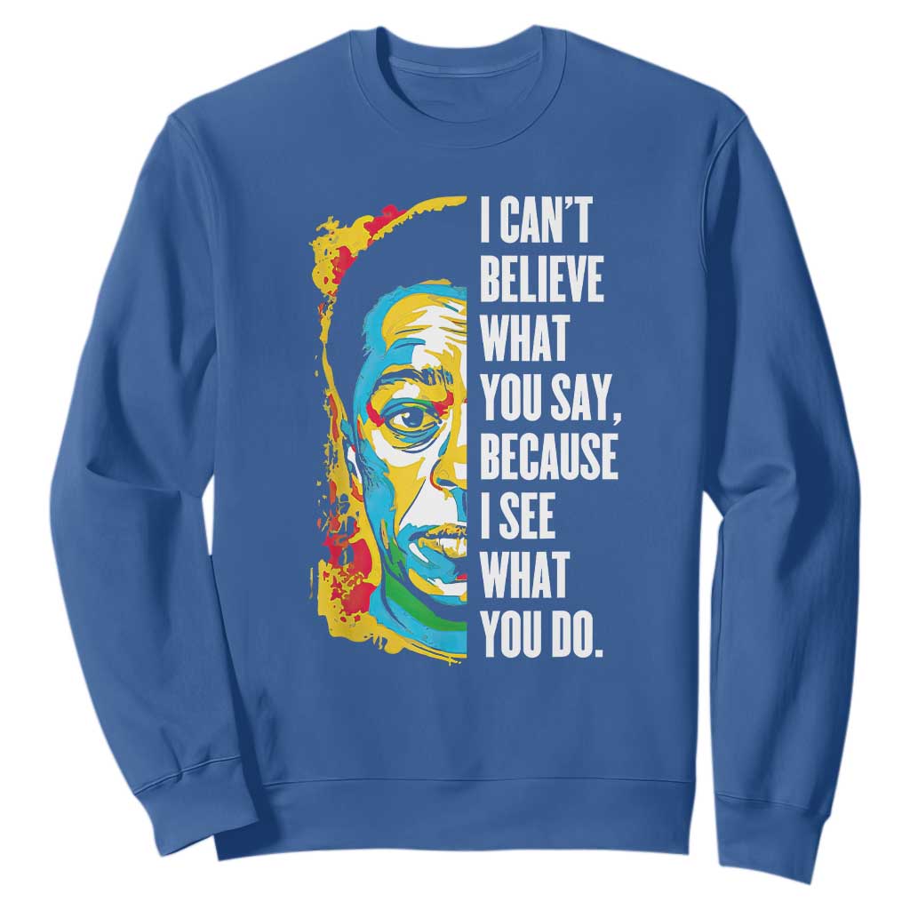 James Baldwin Graffiti Art Sweatshirt Juneteenth Black History Month TS01