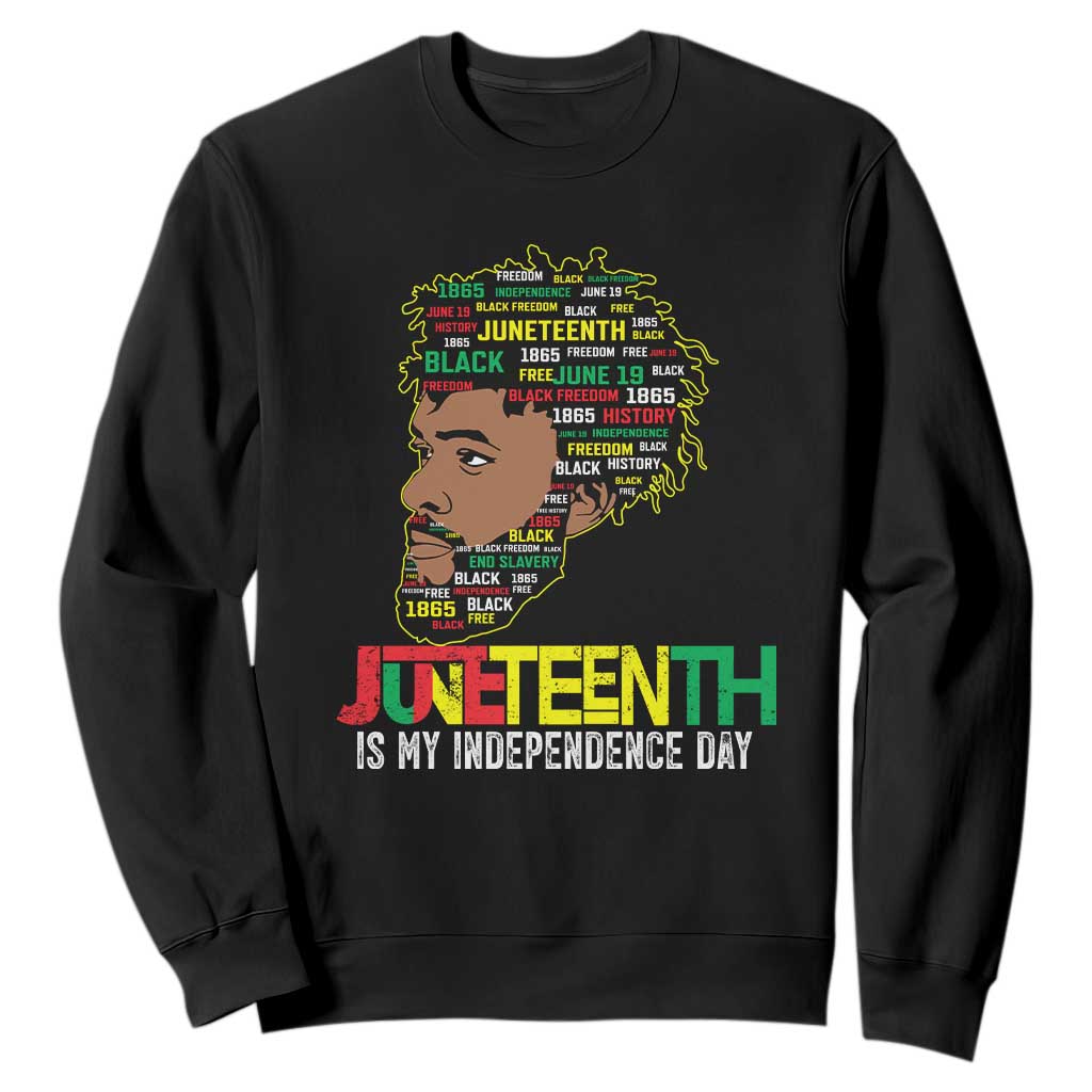 Juneteenth 1865 King Sweatshirt June 19th Black Freedom African American History TS01