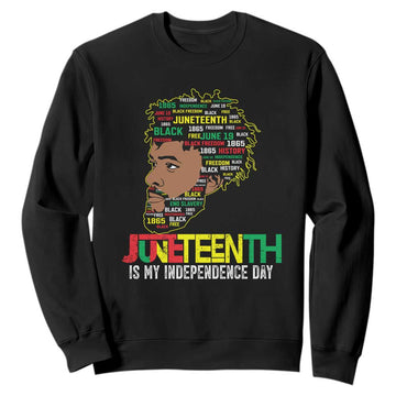 Juneteenth 1865 King Sweatshirt June 19th Black Freedom African American History TS01