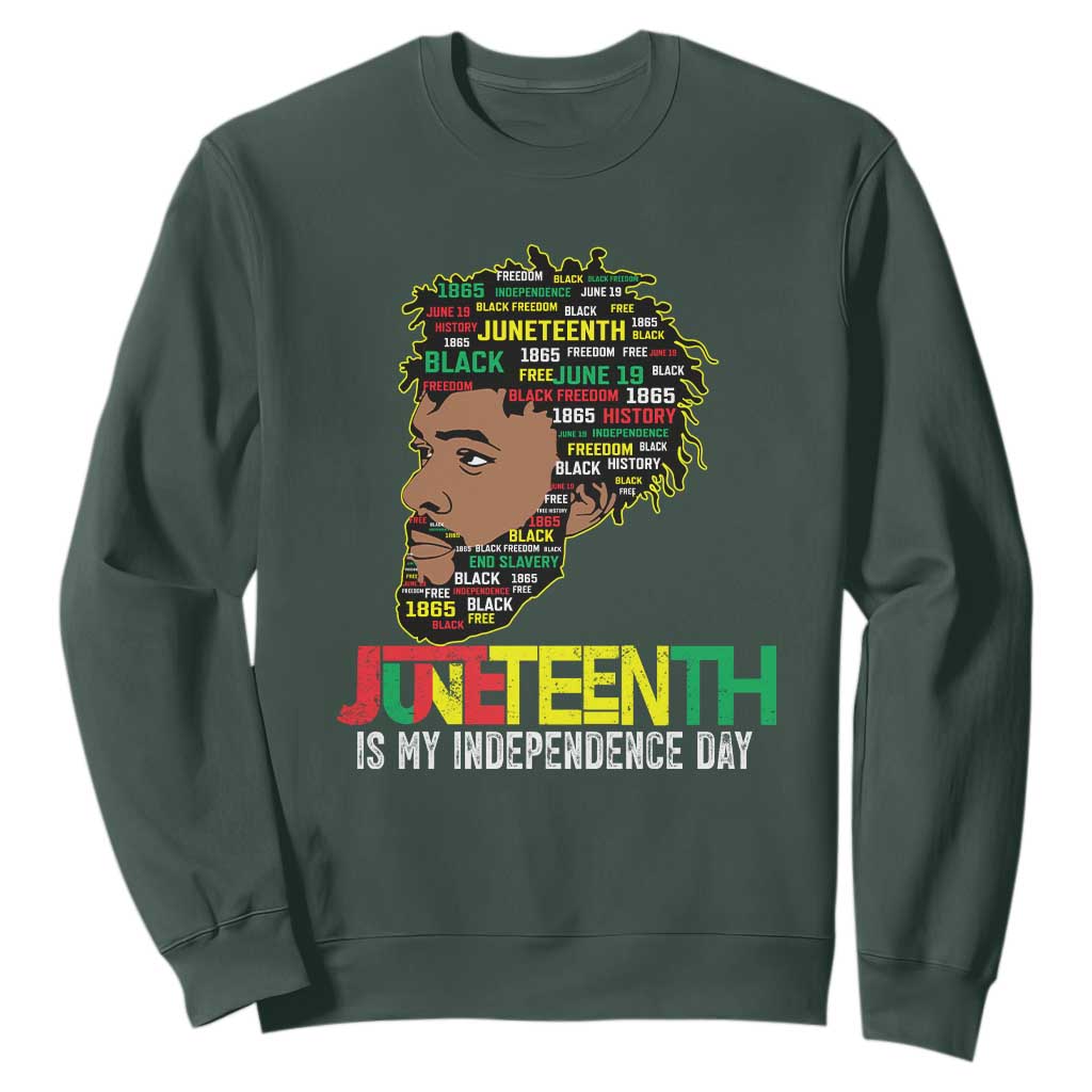Juneteenth 1865 King Sweatshirt June 19th Black Freedom African American History TS01