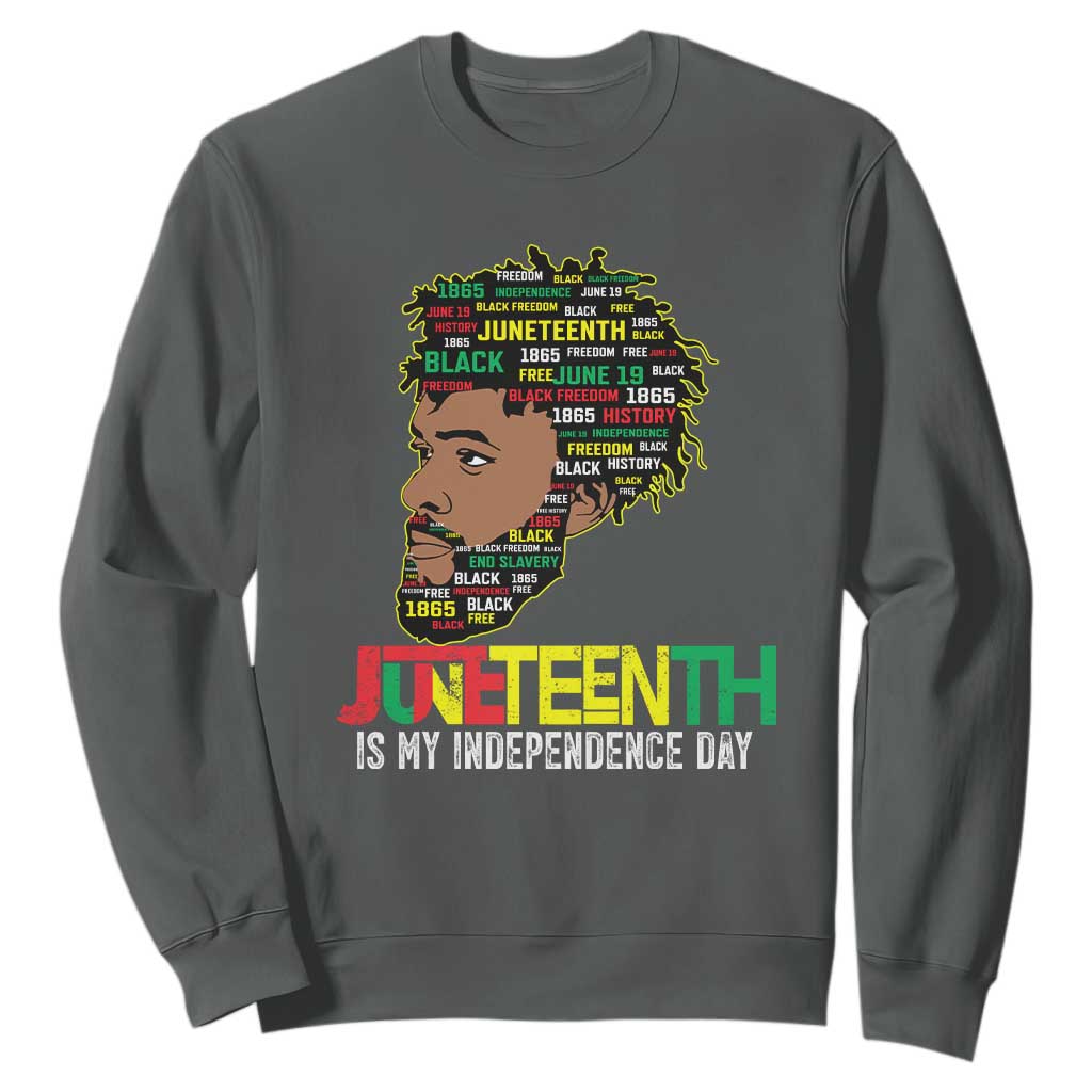 Juneteenth 1865 King Sweatshirt June 19th Black Freedom African American History TS01