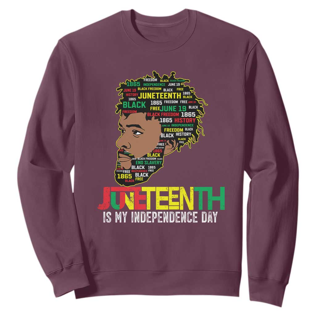 Juneteenth 1865 King Sweatshirt June 19th Black Freedom African American History TS01