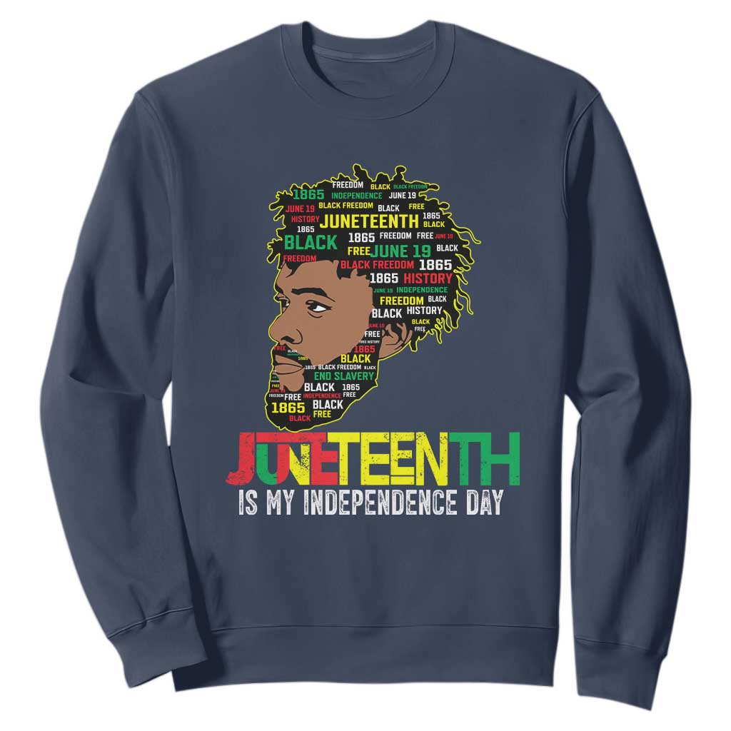 Juneteenth 1865 King Sweatshirt June 19th Black Freedom African American History TS01