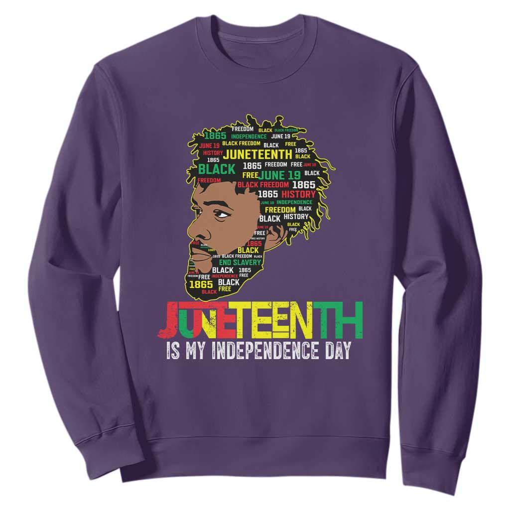 Juneteenth 1865 King Sweatshirt June 19th Black Freedom African American History TS01