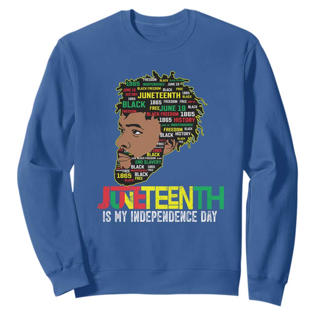 Juneteenth 1865 King Sweatshirt June 19th Black Freedom African American History TS01