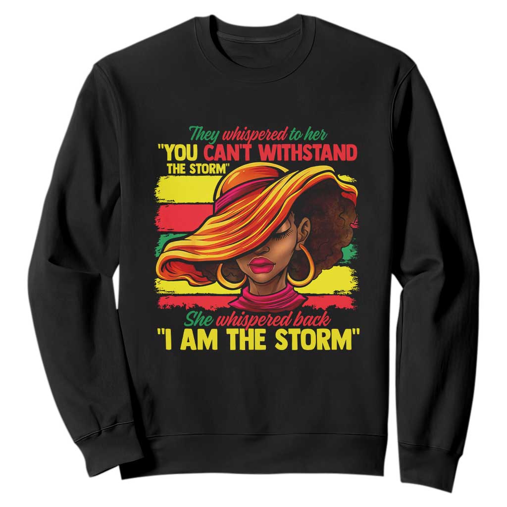 Proud Black African American Ladies Sweatshirt Black History Month TS01