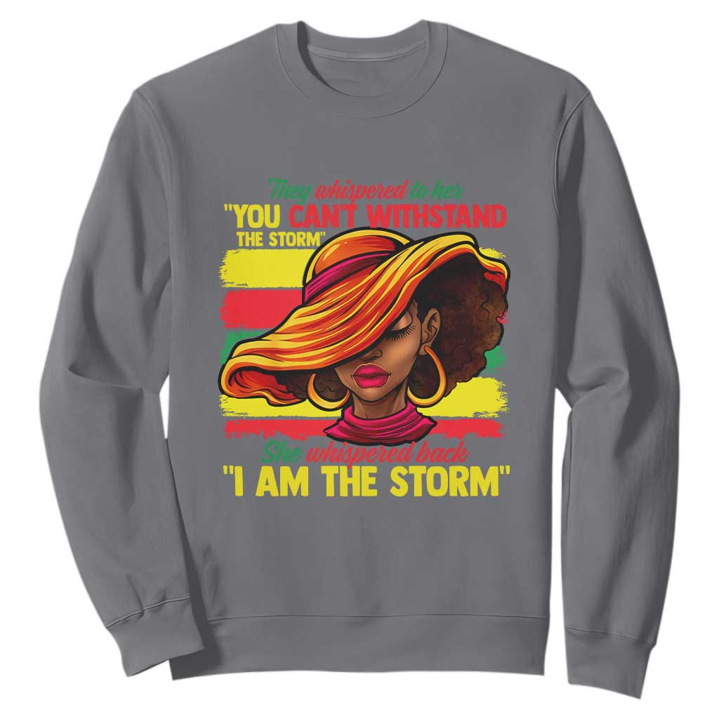 Proud Black African American Ladies Sweatshirt Black History Month TS01