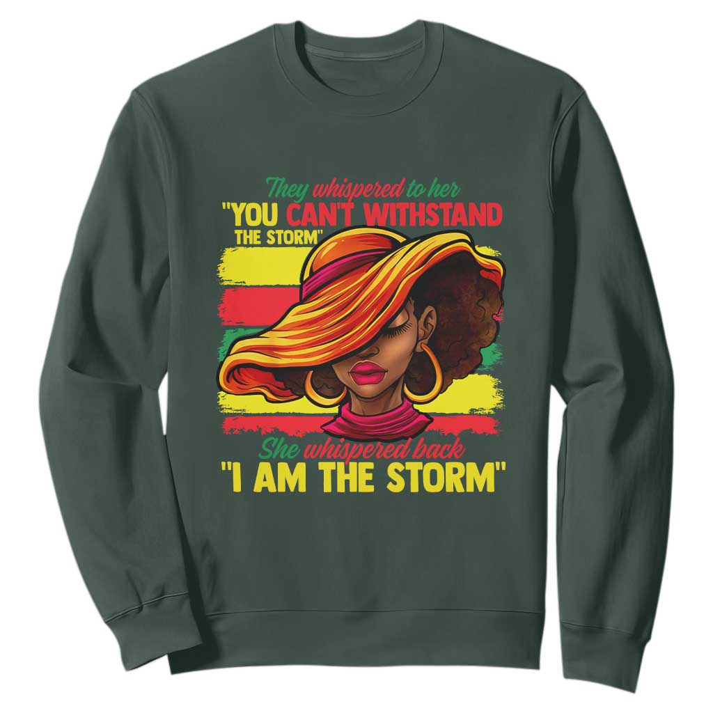 Proud Black African American Ladies Sweatshirt Black History Month TS01