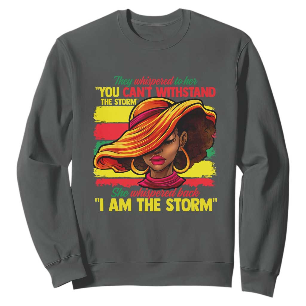 Proud Black African American Ladies Sweatshirt Black History Month TS01