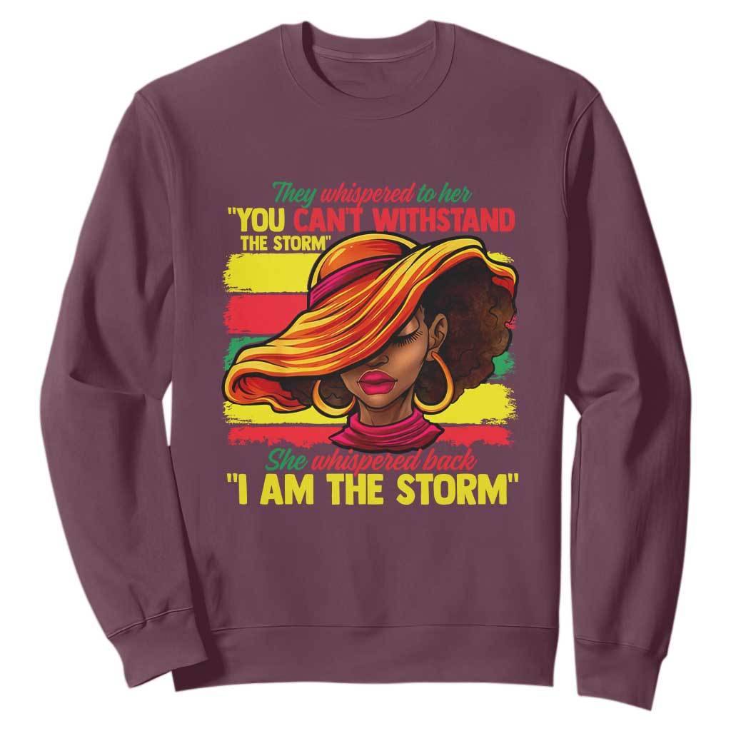 Proud Black African American Ladies Sweatshirt Black History Month TS01