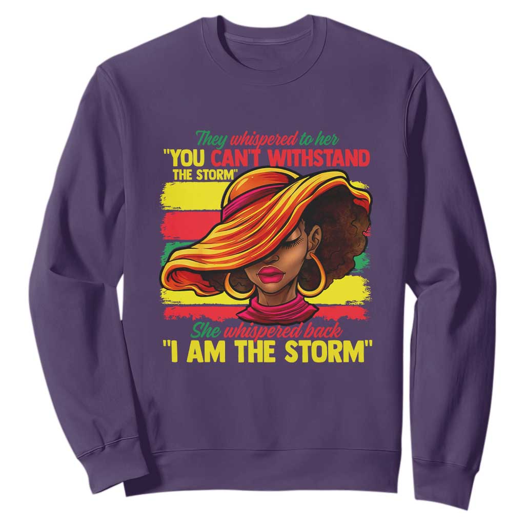 Proud Black African American Ladies Sweatshirt Black History Month TS01