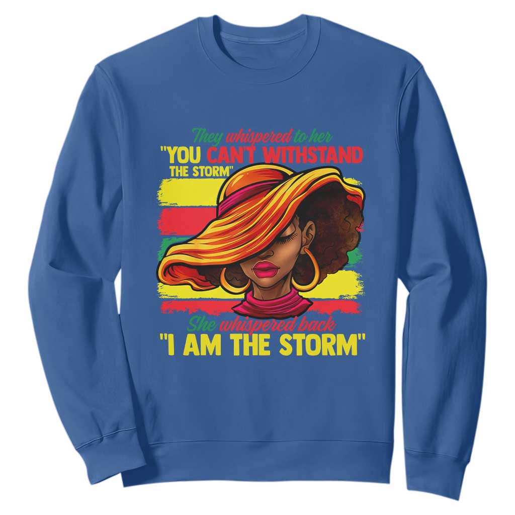 Proud Black African American Ladies Sweatshirt Black History Month TS01