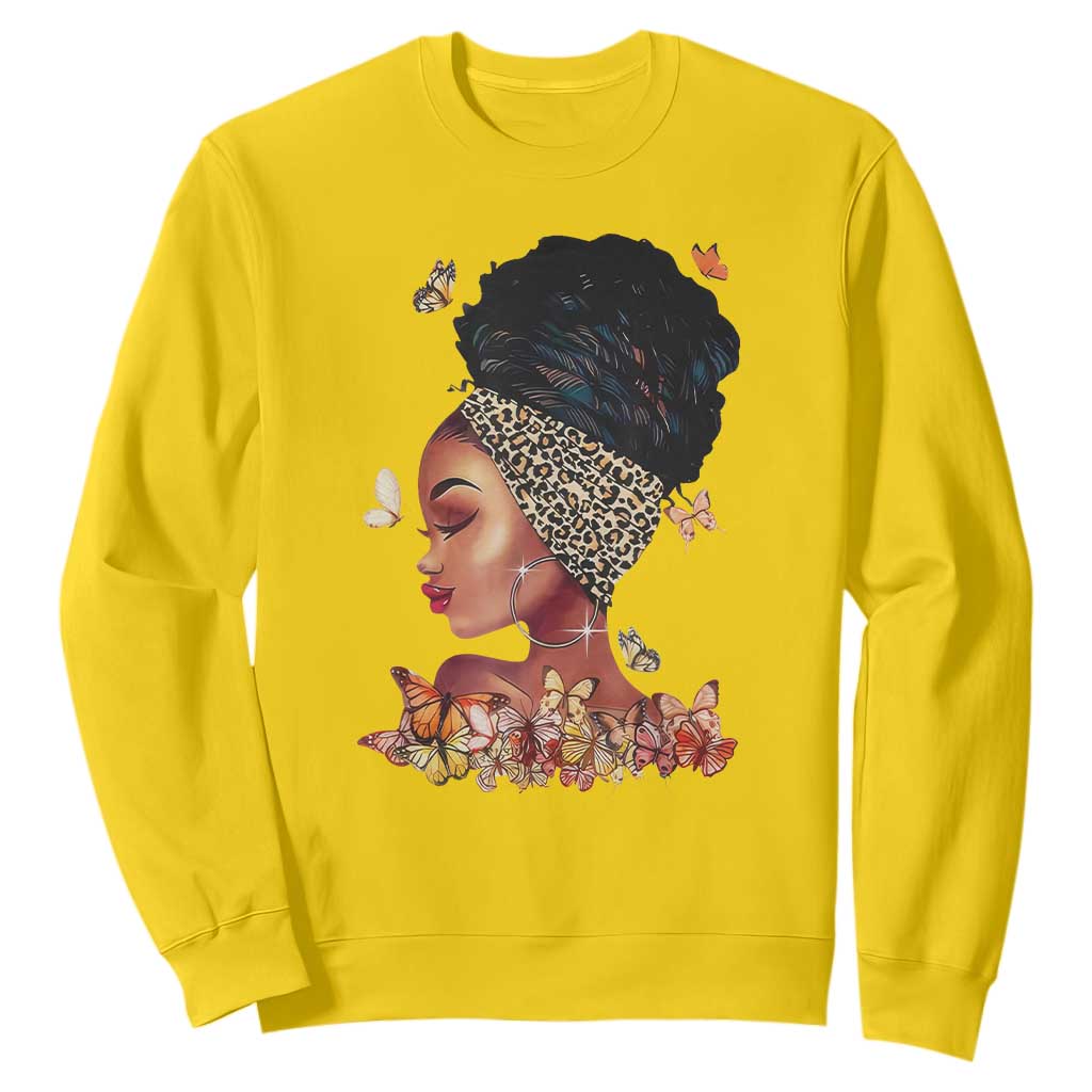 Black Girl Magic Sweatshirt Afro Melanin Queen African American Women TS01