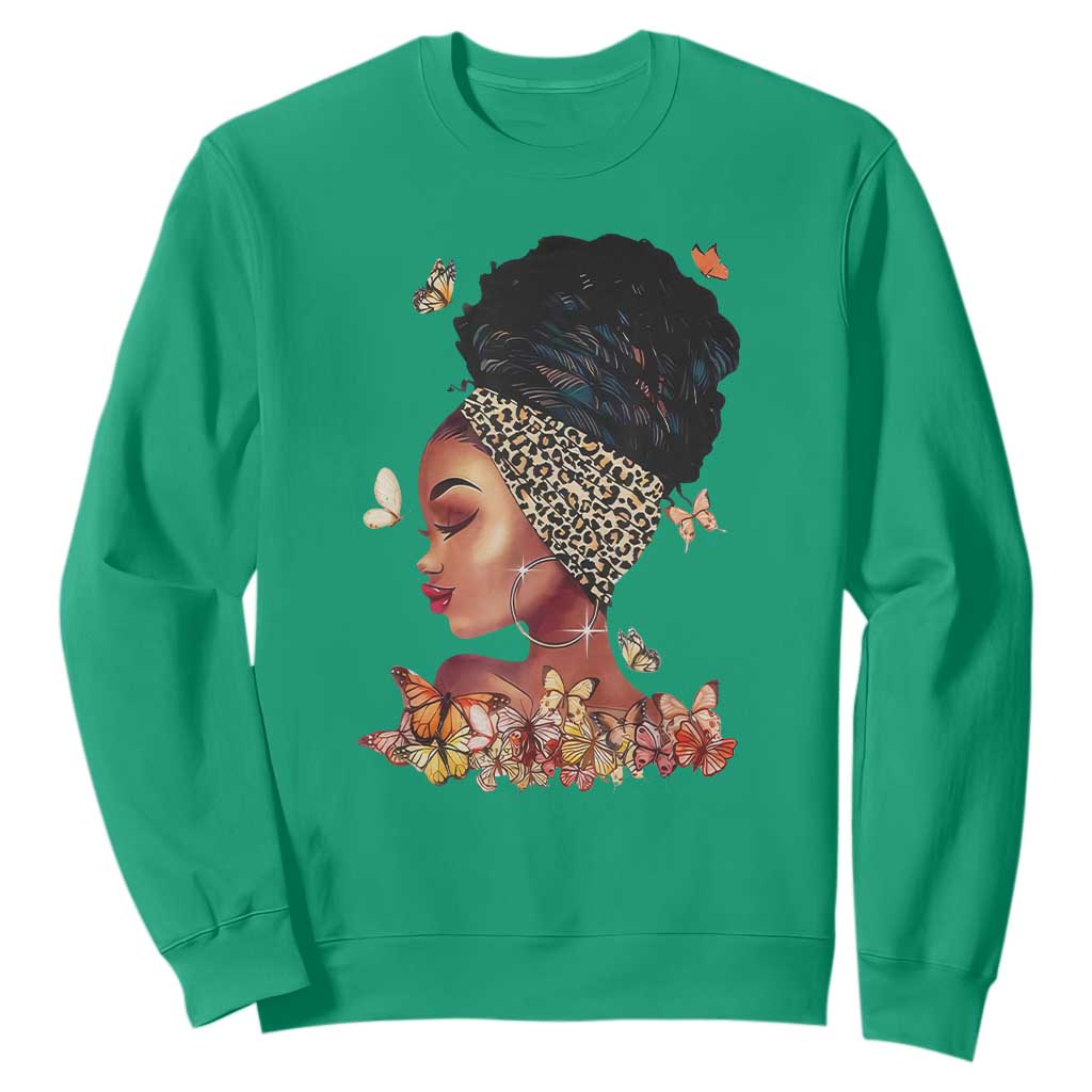 Black Girl Magic Sweatshirt Afro Melanin Queen African American Women TS01