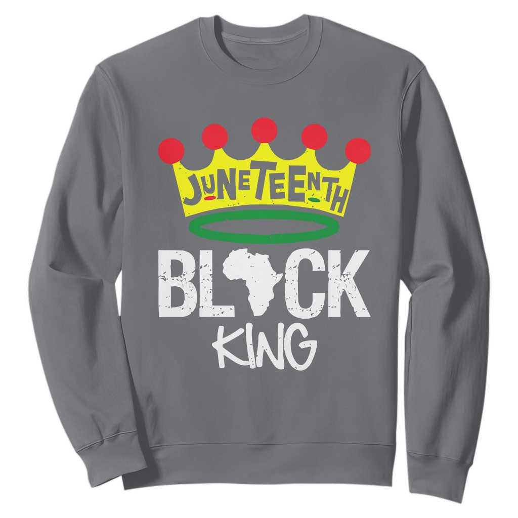 Juneteenth Black King Sweatshirt 1865 African Pride Black Power TS01