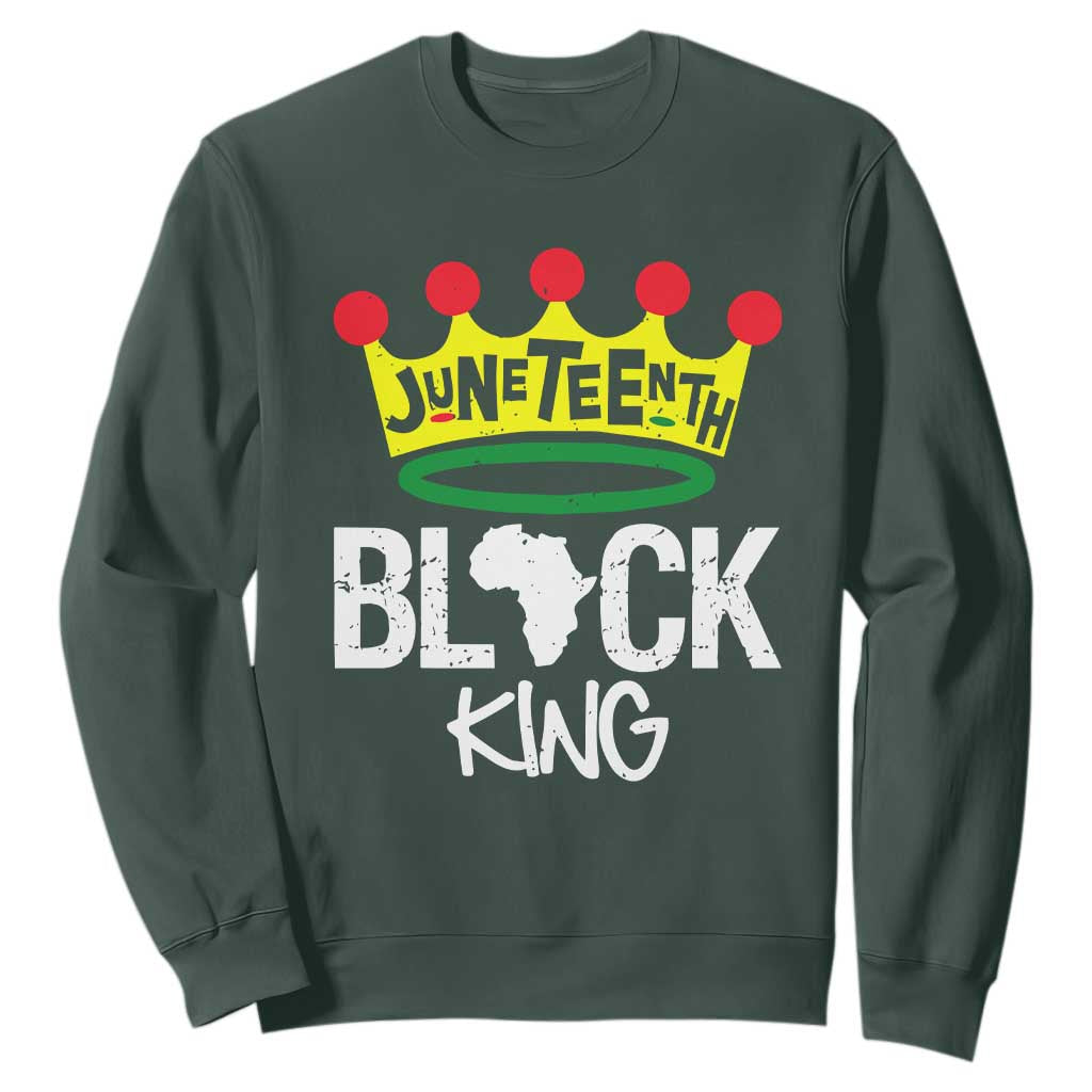 Juneteenth Black King Sweatshirt 1865 African Pride Black Power TS01