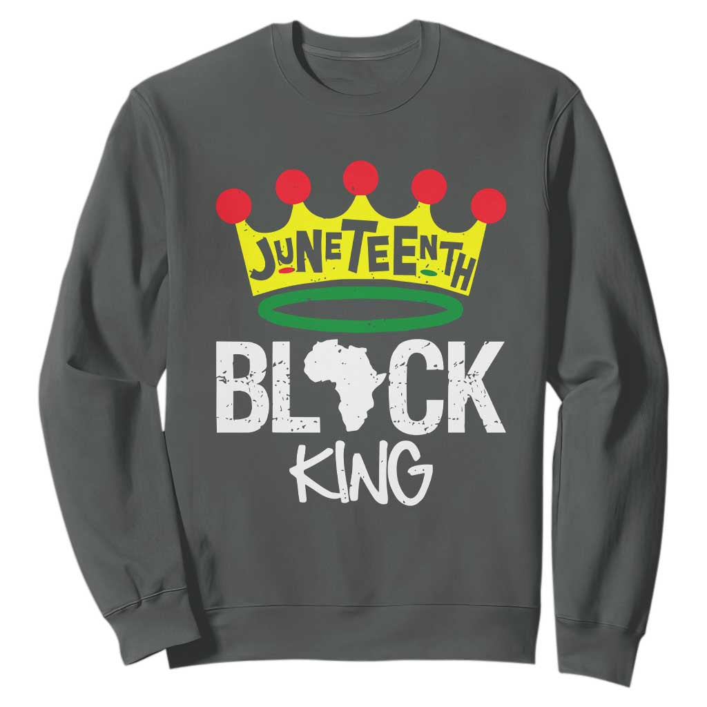 Juneteenth Black King Sweatshirt 1865 African Pride Black Power TS01