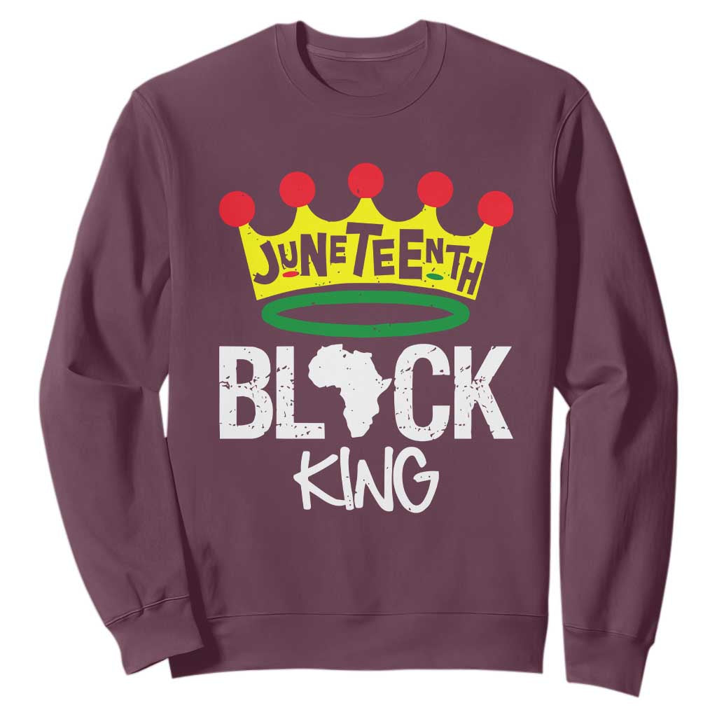 Juneteenth Black King Sweatshirt 1865 African Pride Black Power TS01
