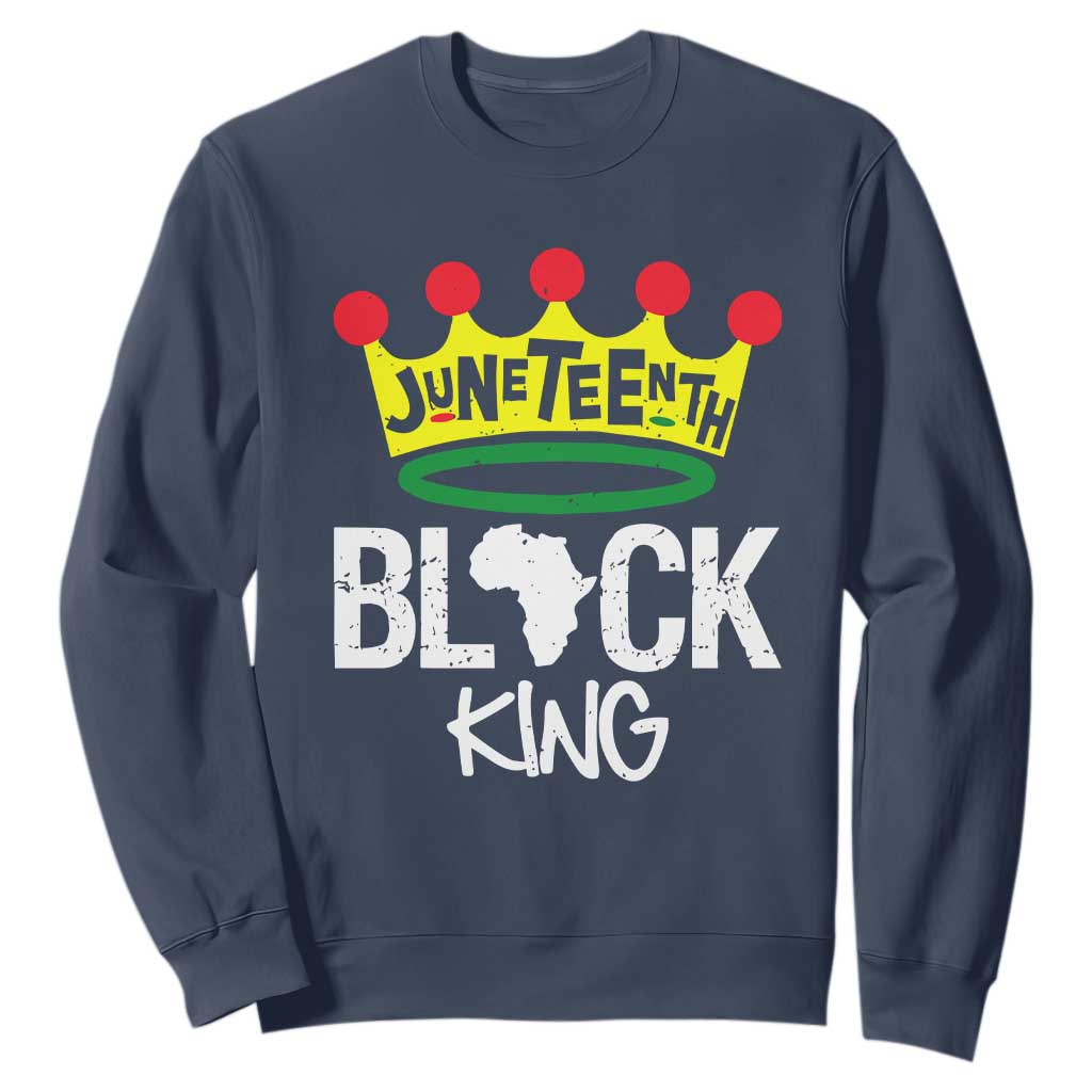 Juneteenth Black King Sweatshirt 1865 African Pride Black Power TS01