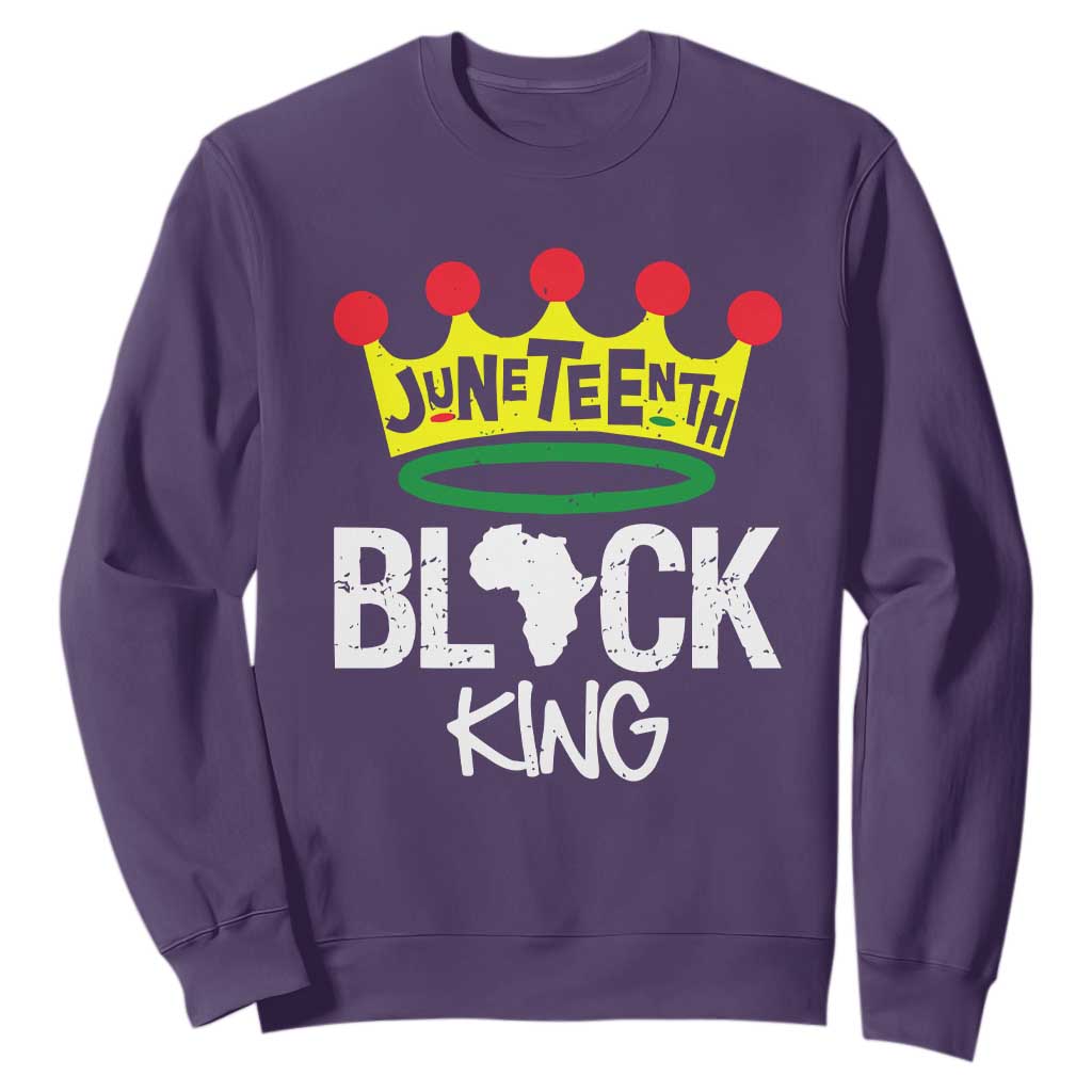 Juneteenth Black King Sweatshirt 1865 African Pride Black Power TS01