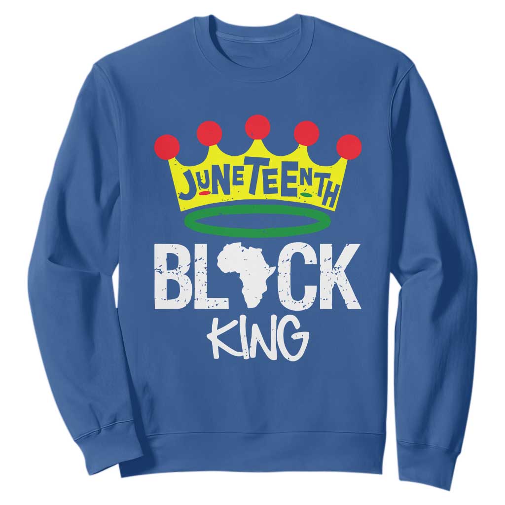 Juneteenth Black King Sweatshirt 1865 African Pride Black Power TS01