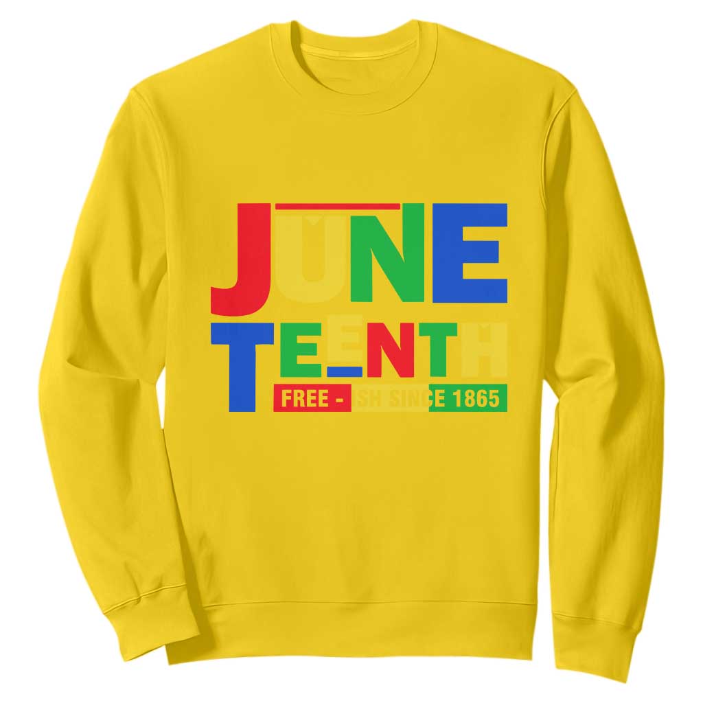 Juneteenth Free Ish Since 1865 Sweatshirt TS01