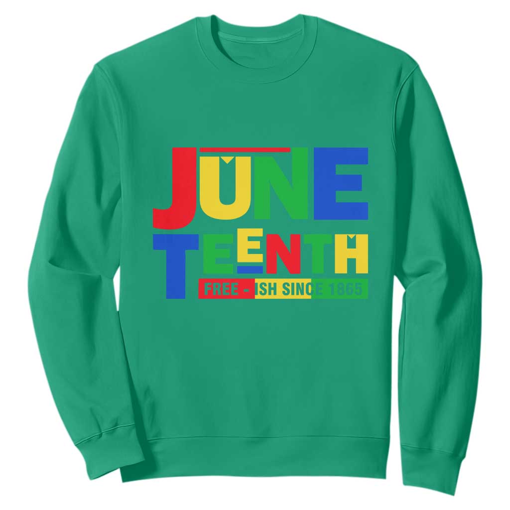 Juneteenth Free Ish Since 1865 Sweatshirt TS01
