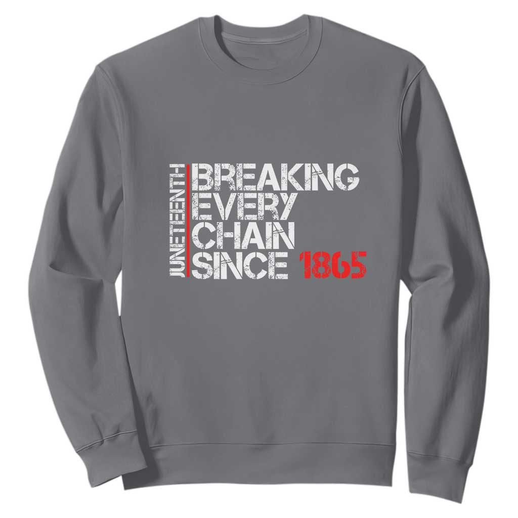 Juneteenth Breaking Every Chain Sweatshirt Since 1865 TS01