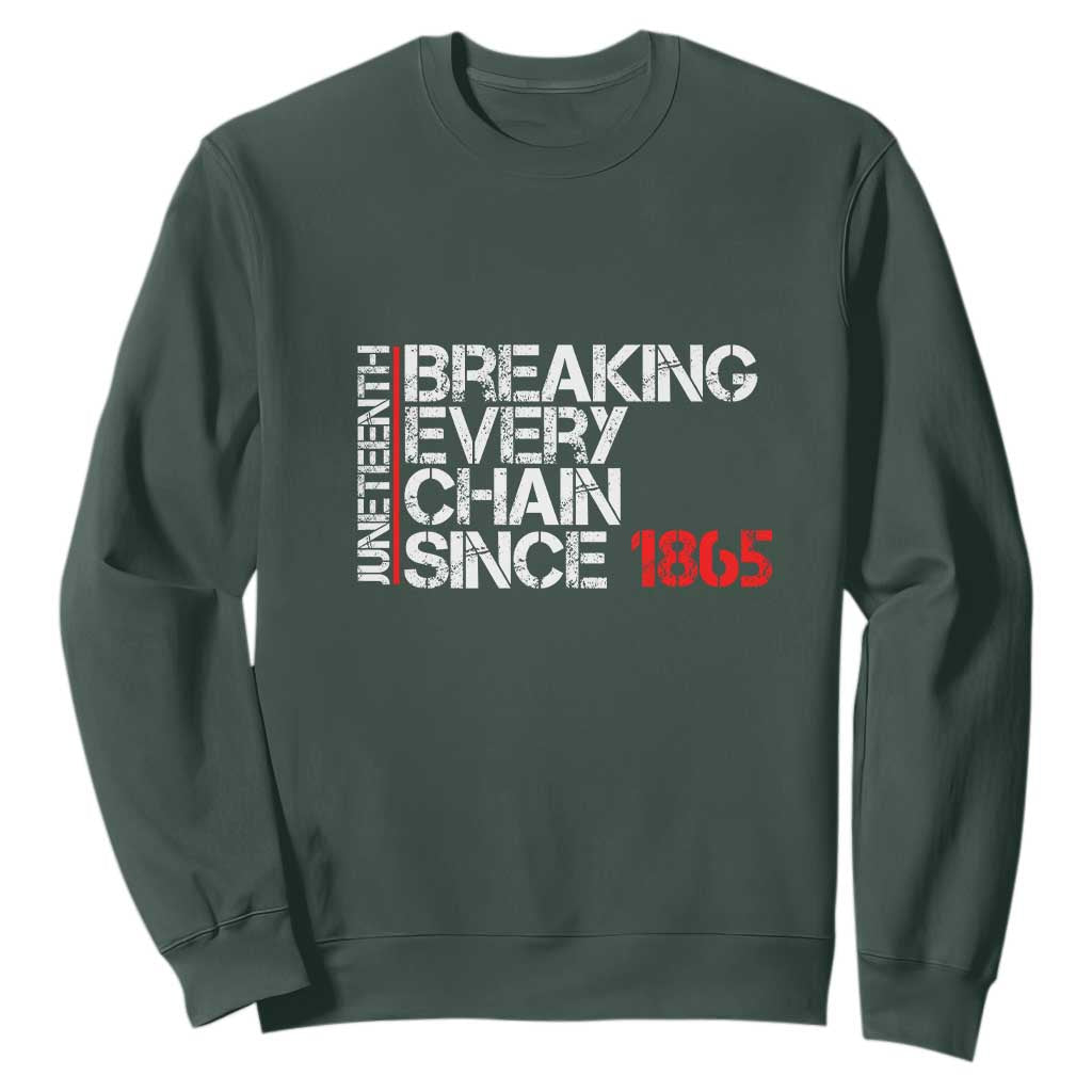 Juneteenth Breaking Every Chain Sweatshirt Since 1865 TS01