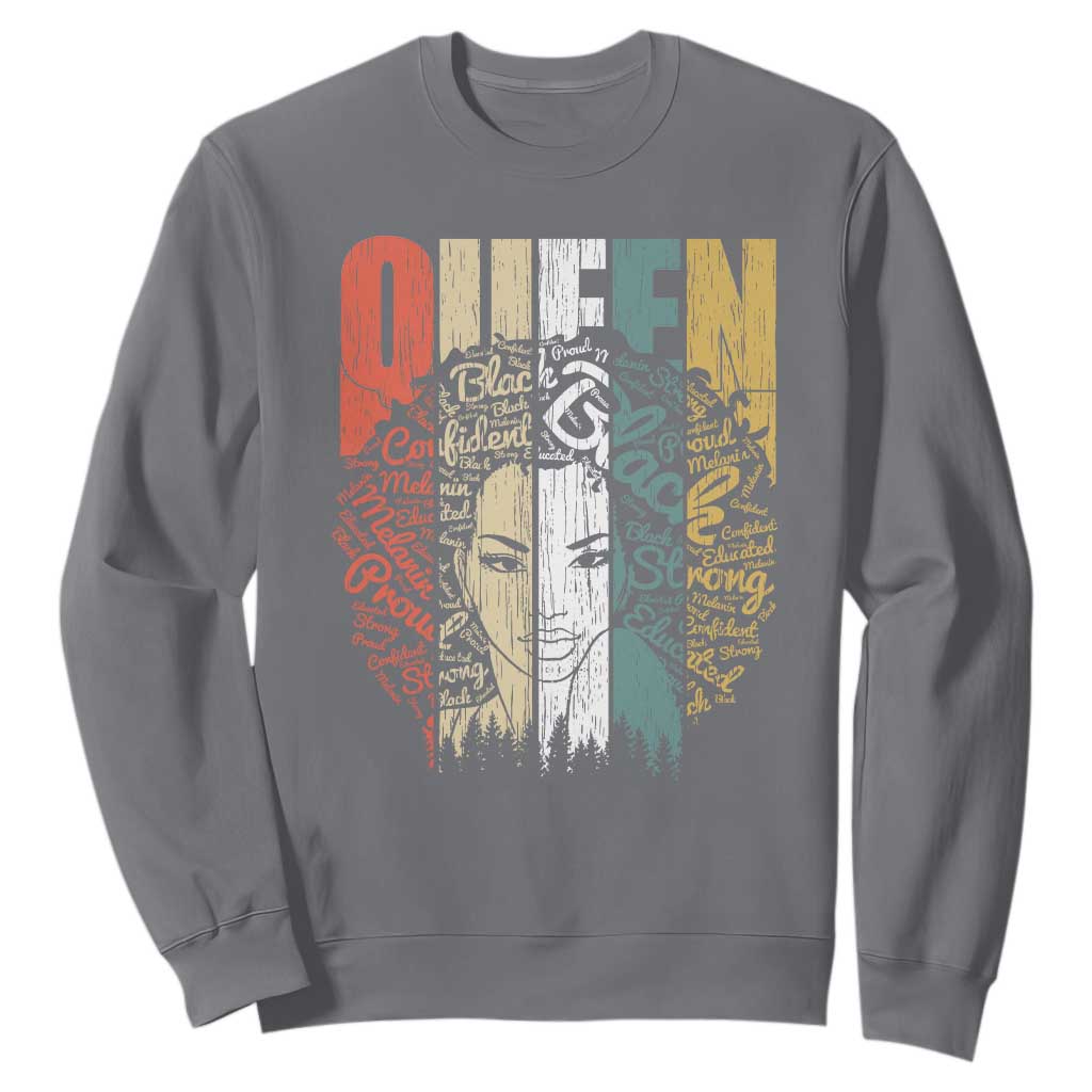 Black History Education Sweatshirt For Women Educated Strong Black Queen TS01