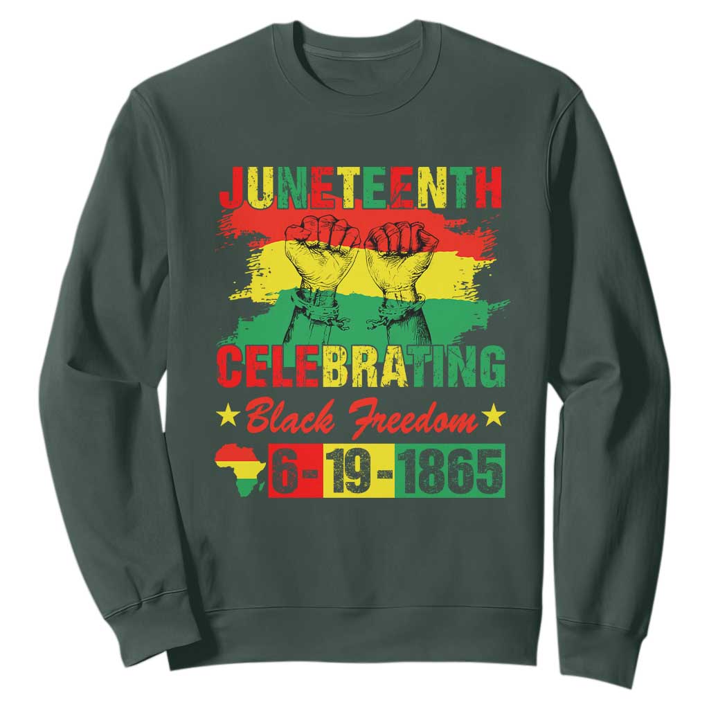 Juneteenth 1865 Sweatshirt Celebrating Black Freedom June 19th African American TS01