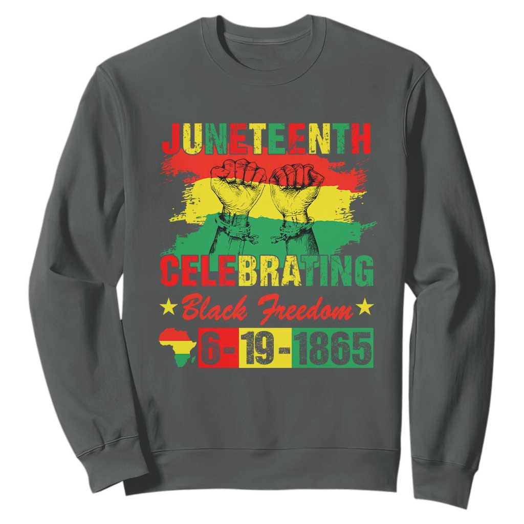 Juneteenth 1865 Sweatshirt Celebrating Black Freedom June 19th African American TS01