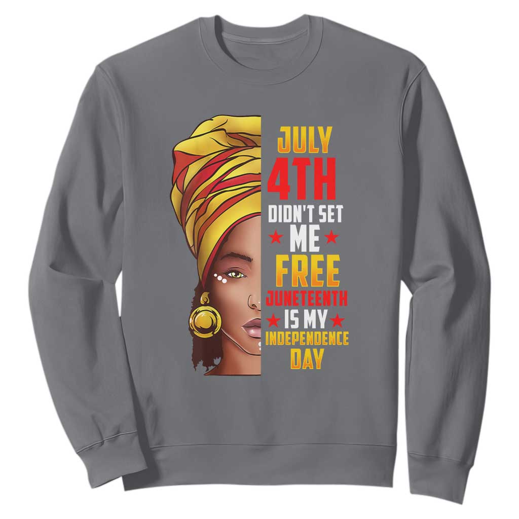 Juneteenth 1866 Sweatshirt Juneteenth Is My Independence Day for Women TS01